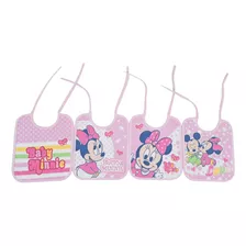 Babador Felpudo 100% Algodão Disney - Kit Com 10