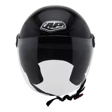 Casco Jet Ap08 Solid Negro