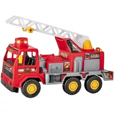 Caminhão De Bombeiro Fire Grande 58cm Brinquedo - Magic Toys
