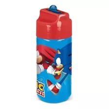 Botella Tritán Sonic Prime Sega 430 Ml Con Pajita Libre Bpa