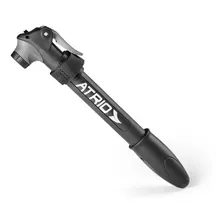 Mini Bomba De Encher Pneu Bico Para Bicicleta Atrio Bl143 Cor Preto