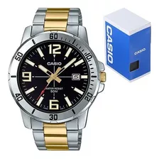 Reloj Casio Mtp Vd01sg Dorado Combinado Fechador Sumergible 