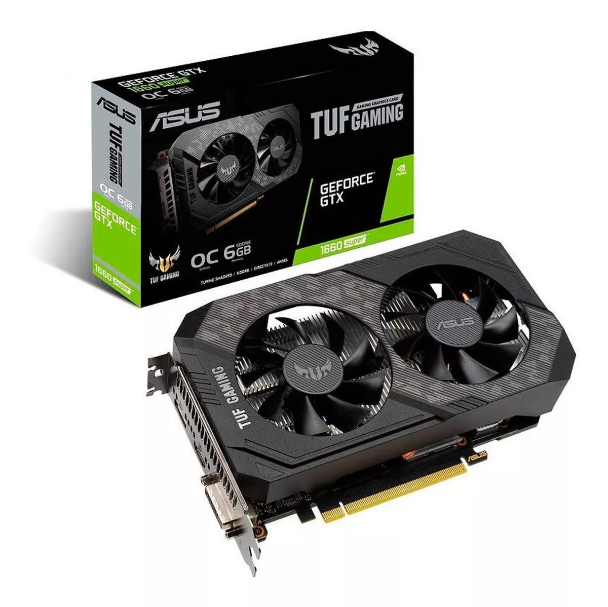 Placa De Vídeo Nvidia Asus  Tuf Gaming Geforce Gtx 16 Series Gtx 1660 Super Tuf-gtx1660s-o6g-gaming Oc Edition 6gb