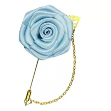 Alfiler De Solapa Fistol Broche Pin Hombre Mujer Flor Cadena