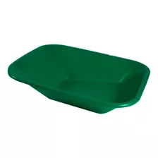 Caçamba Carrinho De Mão Plástica Sem Furo 60l Verde Metasul