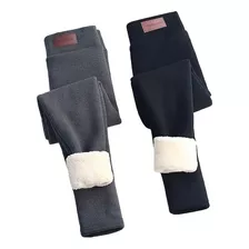 Leggins De Forro Polar Elástico Térmico Para Mujer, Kit 2