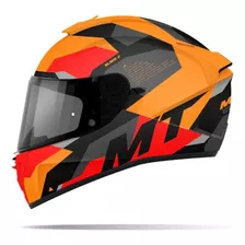 Casco Mt Blade 2/doble Visor/naraja Mate