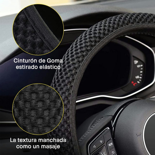 Funda Cubre Volante Set  De Coche Protector Antiderrapante Foto 2