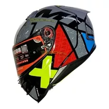 Casco Moto Mt Revenge 2 Certificado Negro Mate - Brillante 