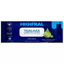 Toalhas Umedecidas (40 Unidades) - Higifral 