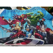 Art.fiesta Adorno Cumpleaños Banner Avengers Superhéroe 