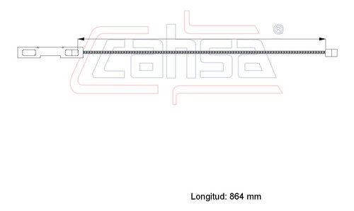 Cable Freno Intermedio Para Dodge Ram 3500 5.9l 1995 Foto 2