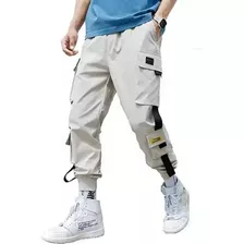 Joggers Hombre Cargo Pantalones Streetwear Estilo Coreano