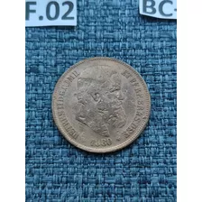 Moeda De Bronze Império De 40 Réis De 1880 - Bc F2