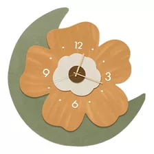 Reloj De Pared Con Flores Irregulares, Reloj 30 Centimetros