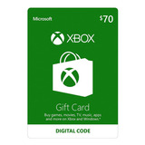Xbox One Y 360 Live Store 70 Usd Codigo Digital Para Juegos