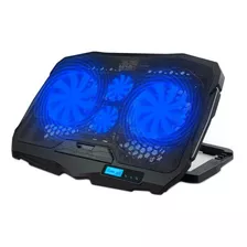 Cooler 4 Ventiladores Gamer Rgb Enfriamiento De Laptop 17 