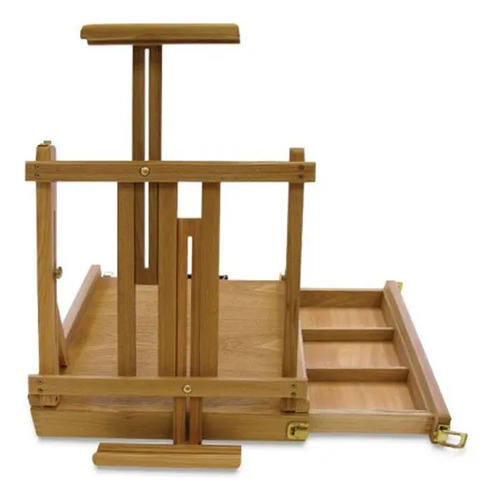 Atril De Madera Para Mesa Con Cajon Y Manija Transportadora Madera