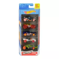 Hot Wheels Pack Com 5 Carrinhos Action Ghp64 - Mattel