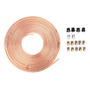 Tubo Golden Brake Line De 25 Pies, Chapado En Cobre Niquelad