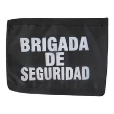 Brazaletes Brigadista Negro De Seguridad El Mejor 12 Cm 