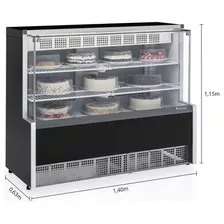 Vitrine Refrigerada Confeitaria 140r