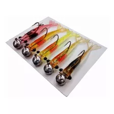 Kit Camarão Artificial Ovado 9 Cm Jig Head 20 G - 5 Peças