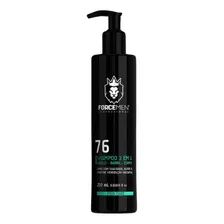 Shampoo 3 Em 1 - Cabelo, Barba, Corpo - 250ml Force Men