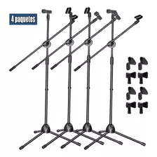 4x Pedestal Soporte De Micrófono Stand Kit Para 8 Micrófono