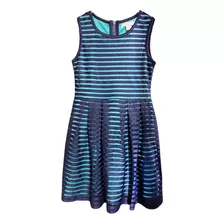 Vestido Para Niña Casual Rayas Con Forro