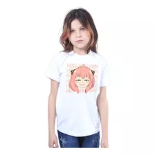 Camiseta Infantil Spy X Family Anya Camisa Anime 100%algodão