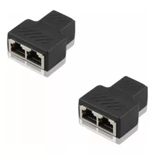 Kit De 2 (dois) Adaptadores Duplicador De Rede De Internet 