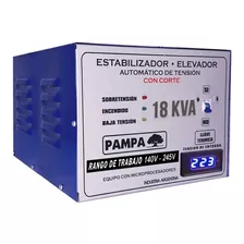 Elevador De Tensión Automático 18 Kva Rango 140v-245v Pampa