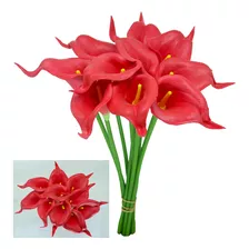 15 Copos De Leite Silicone Flores Artificiais P/arranjo