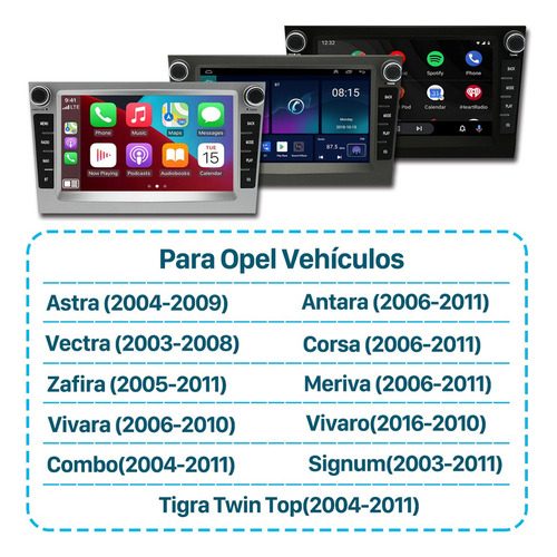 Radio Android Para Opel Astra J 2 Gb+32 Gb Carplay Foto 10