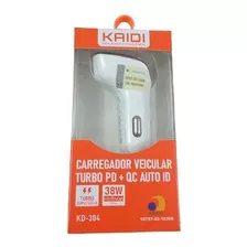 Carregador Veicular Turbo 3 Entradas 1 Tipo C +2 Usb 