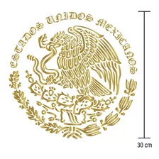 Sticker Dorado Escudo Nacional Mexicano