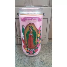 Veladora Aromatica 14 Dias Virgen De Guadalupe Rosa