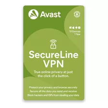 Vpn Avast Secureline Vpn 2024 - 10 Dispositivos - 1 Año