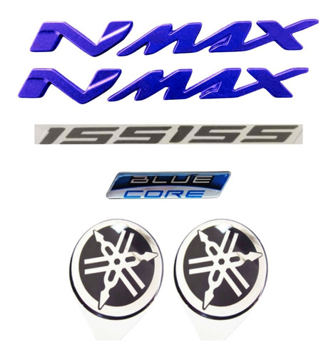 Kit Emblemas Letras Yamaha Nmax 155 + Bluecore Foto 7