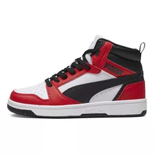 Zapatilla Puma Puma Rebound V6 Mid Jr Rojo Joven