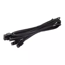 Silverstone Black Sleeved Psu Cable Para One Epsatx 12v 8pin