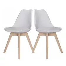Kit 2 Cadeiras Empório Tiffany Mesa De Jantar Casa Saarinem