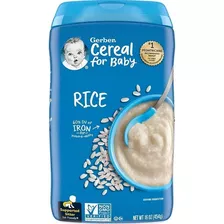 Gerber Cereal De Arroz Papilla Para Bebé #1 454g Importado