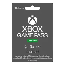 Game Pass Ultimate 12 Meses + 1 Mes ¡gratis!