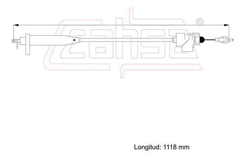 Cable Sobremarcha Para Oldsmobile Cutlass Ciera 1988 2.5l  Foto 2