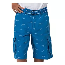 Bermuda Short Con Cinturón Tallas Para Niño Y Juvenil