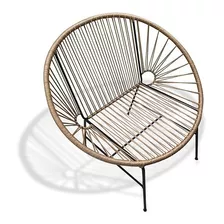 Silla-sillón Acapulco Mod. Capri- Hierro Macizo- Yute Marrón