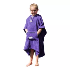 Poncho Toalla Kobu Kids Morado