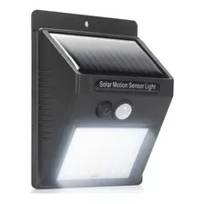 Luminária Solar Luz Led Com Sensor De Presença Automático